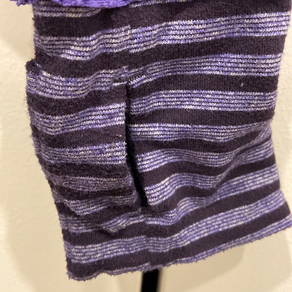 Ivivva Plum & Purple Striped Half-Zip Sweater/Light Jacket - Picture 9 of 10